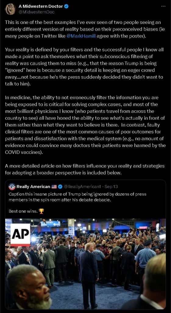 From X: Media looking away from Trump